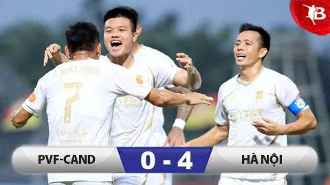 Kết quả PVF-CAND 0-4 Hà Nội: PVF-CAND chôn chân dưới đáy BXH 